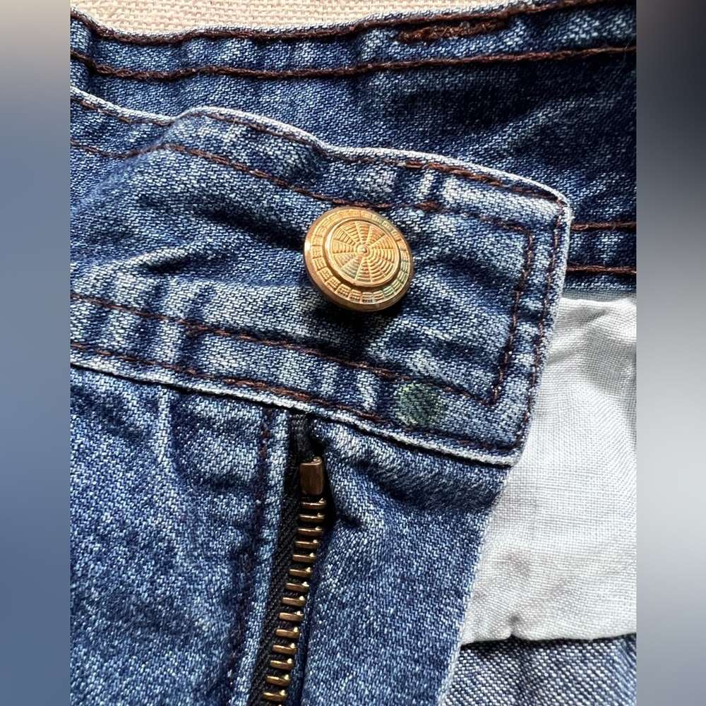 Vintage Escada Blue Wash Denim Jeans Size 40 - Picture 7 of 7